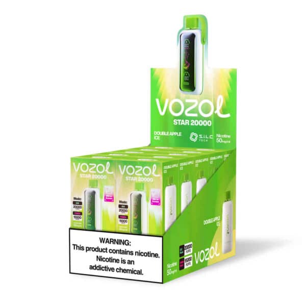 Vozol Star 20000 Double Apple Ice – Bild 3