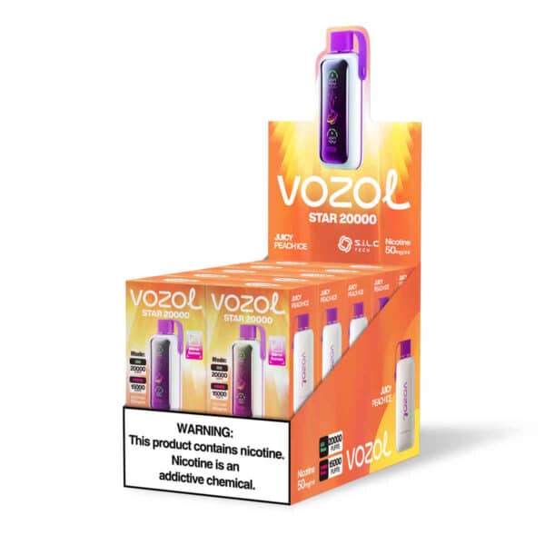 Vozol Star 20000 Juicy Peach Ice – Bild 3